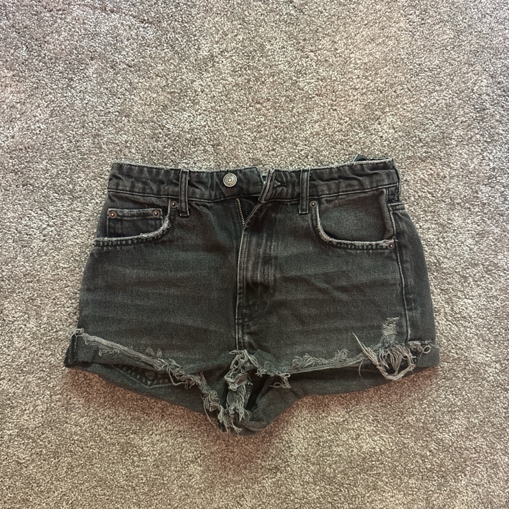 Zara Black Jean Shorts
